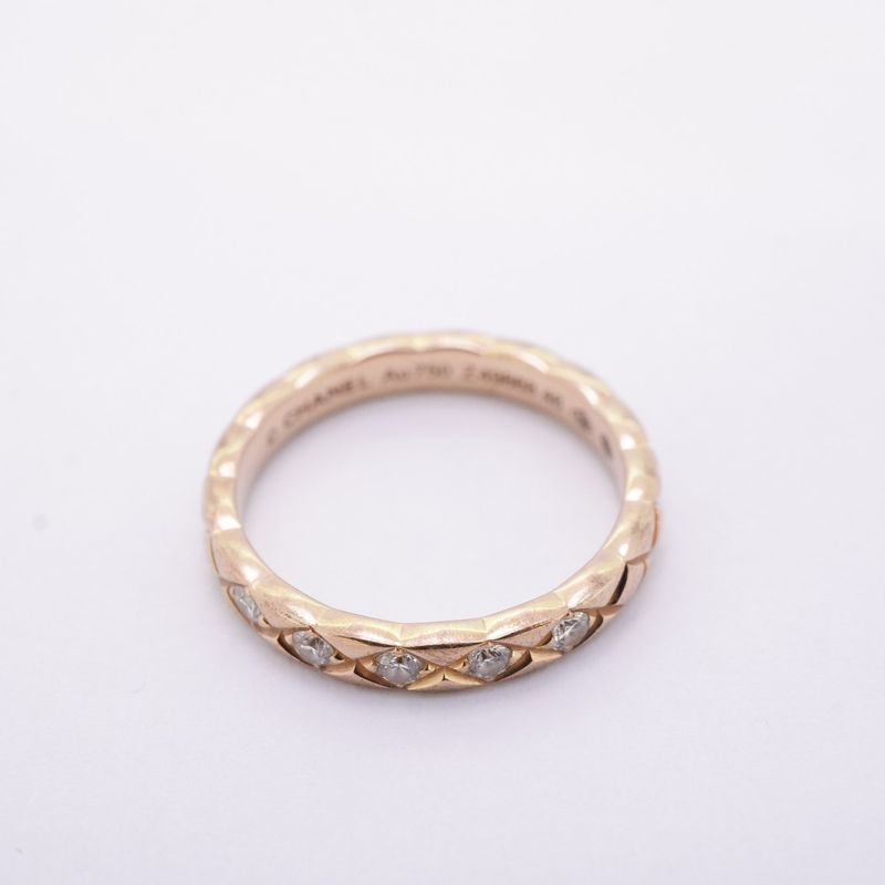 Chanel Ring Coco Crush/beige Gold 5PD 18K Pink Gold Pink Gold Diamond #46 Ladies