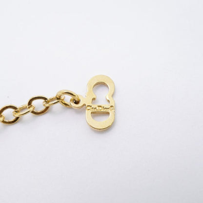 Christian Dior Necklace CD Logo GP Plated Gold Ladies