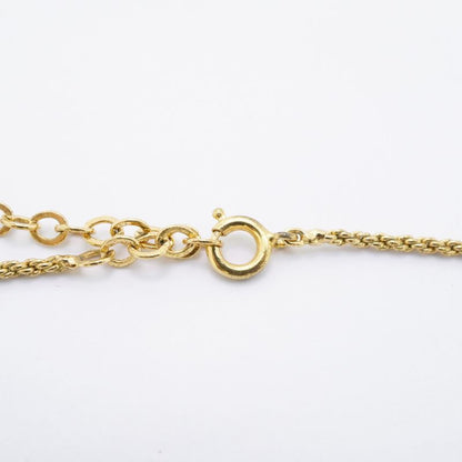 Christian Dior Necklace CD Logo GP Plated Gold Ladies