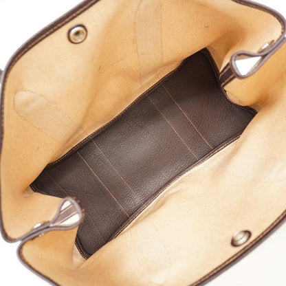 Hermes Tote Bag Garden Party PM Toile Ash Beige Silver Hardware □G Engraved