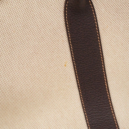 Hermes Tote Bag Garden Party PM Toile Ash Beige Silver Hardware □G Engraved