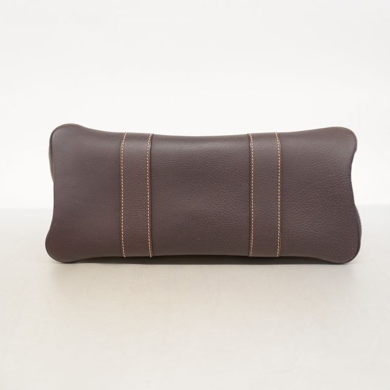 Hermes Tote Bag Garden Party PM Toile Ash Beige Silver Hardware □G Engraved