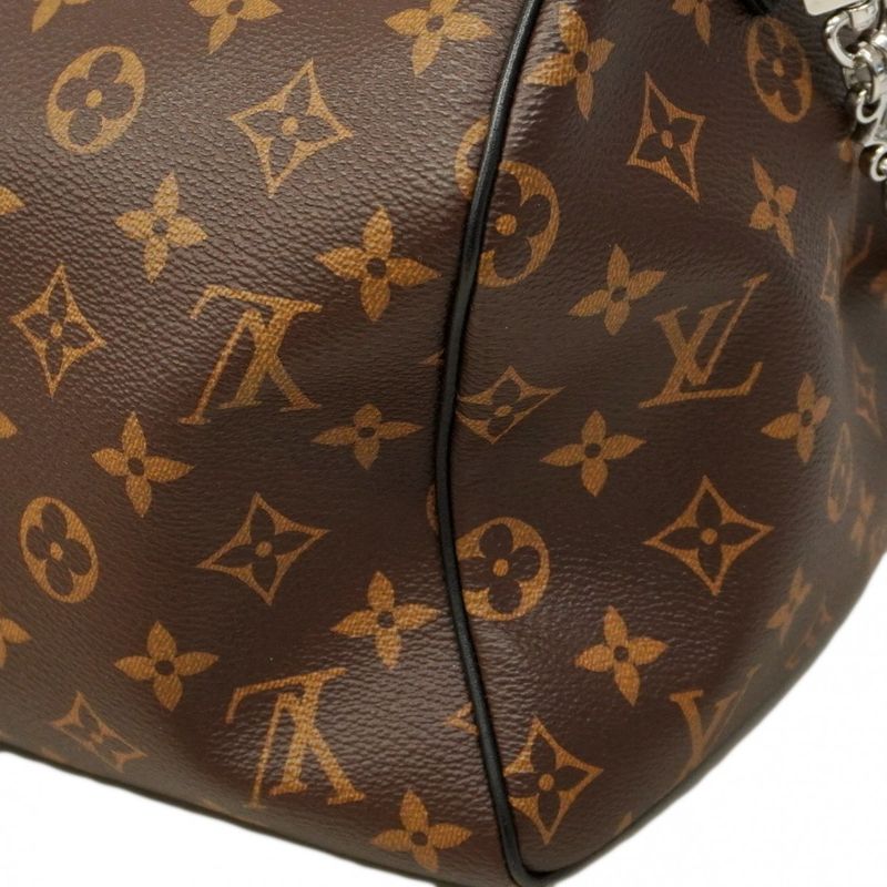 Louis Vuitton Handbag Monogram Speedy Bandoliere 30 Soft M12243 Brown Black