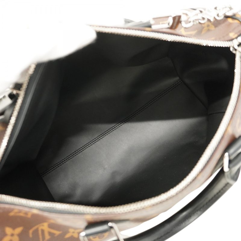 Louis Vuitton Handbag Monogram Speedy Bandoliere 30 Soft M12243 Brown Black