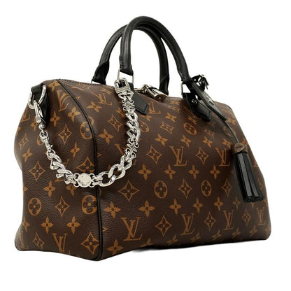 Louis Vuitton Handbag Monogram Speedy Bandoliere 30 Soft M12243 Brown Black