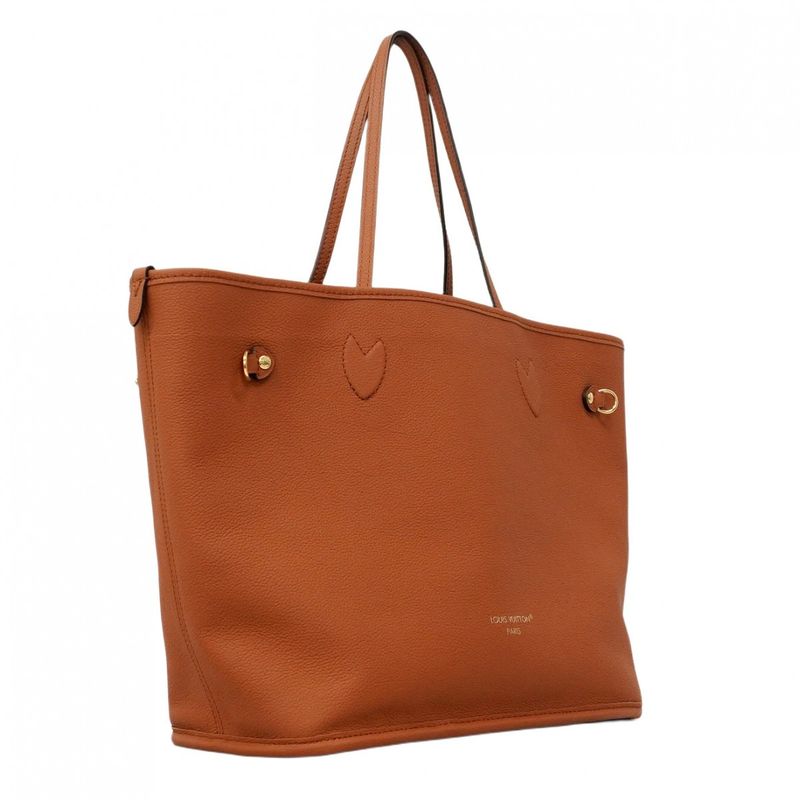 Louis Vuitton Tote Bag Monogram Neverfull Inside Out MM M12061 Tan Women's