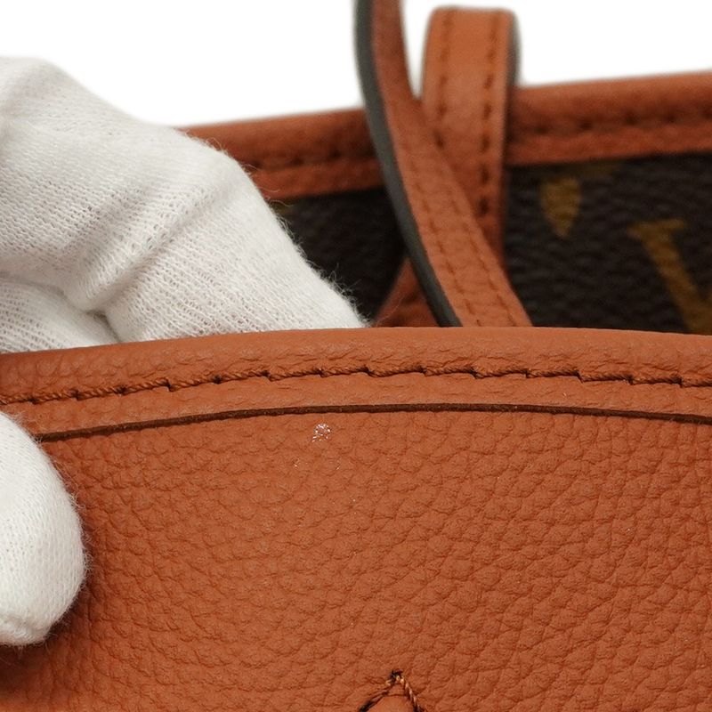 Louis Vuitton Tote Bag Monogram Neverfull Inside Out MM M12061 Tan Women's