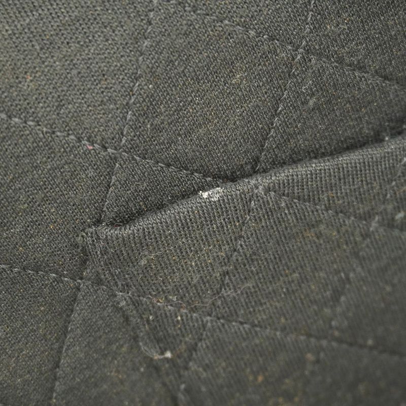 Chanel Shoulder Bag Matelasse Canvas Black Gold Hardware Women