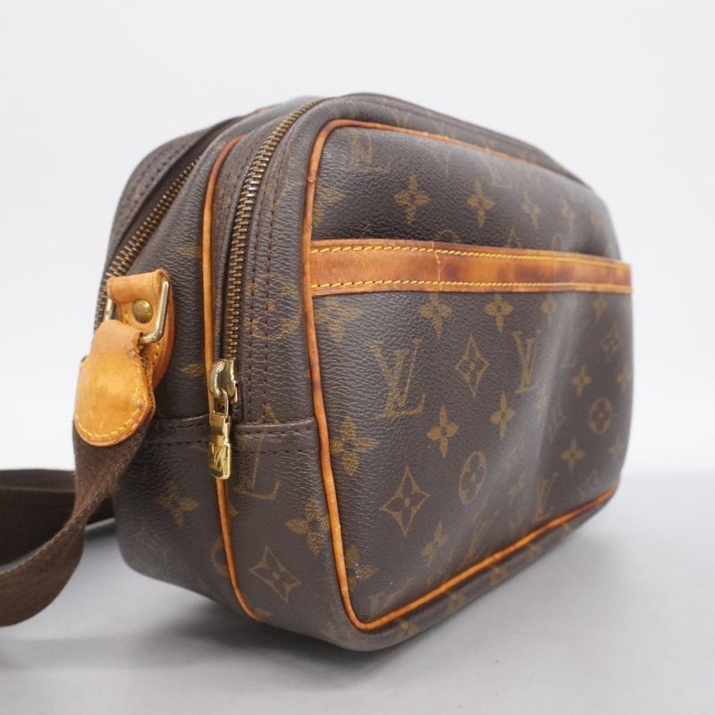 Louis Vuitton Shoulder Bag Monogram Reporter PM M45254 Brown Ladies