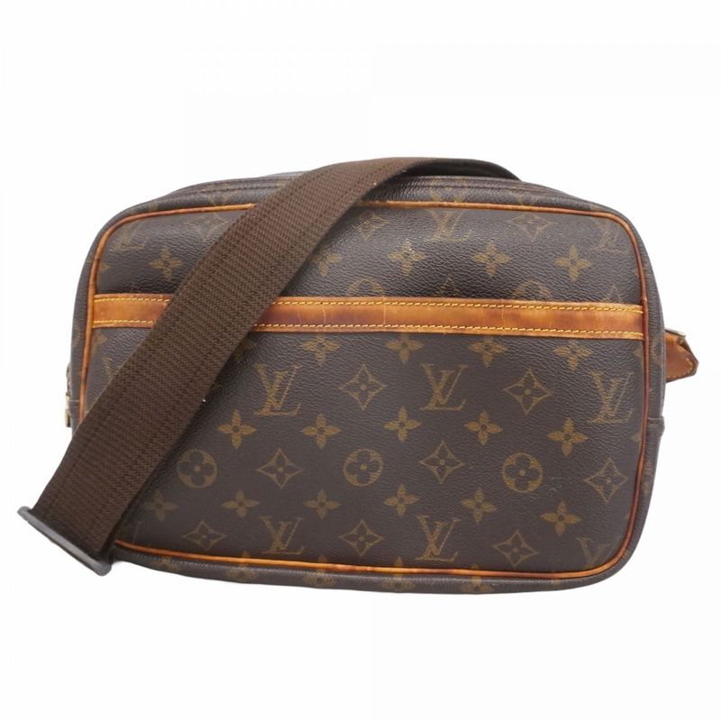 Louis Vuitton Shoulder Bag Monogram Reporter PM M45254 Brown Ladies