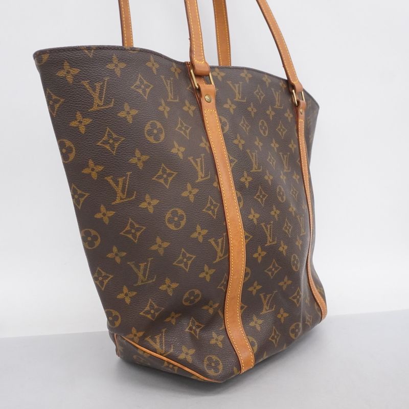 Louis Vuitton Tote Bag Monogram Sac Shopping M51109 Brown Ladies