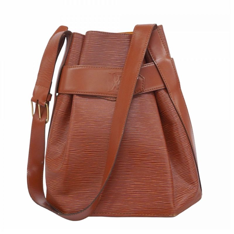 Louis Vuitton Shoulder Bag Epi Sac Depaul PM M80203 Kenyan Brown Ladies
