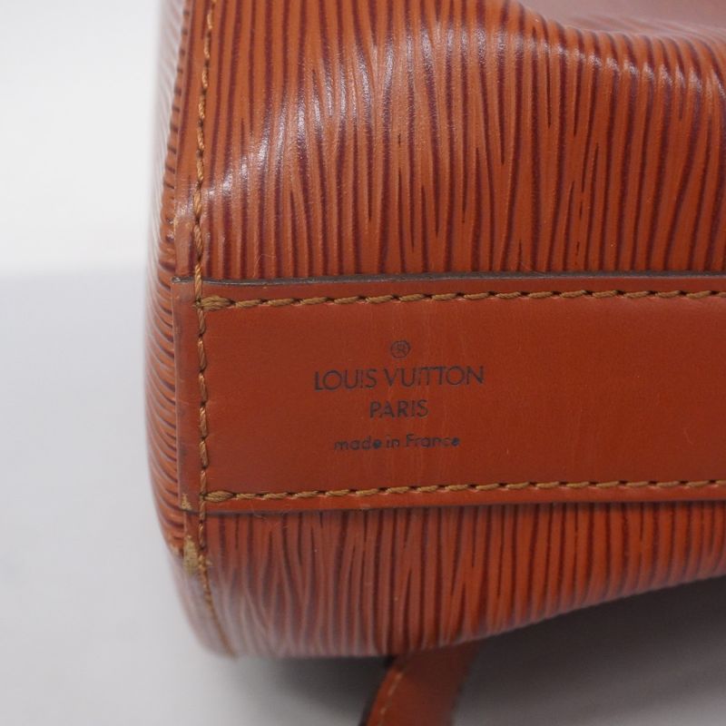 Louis Vuitton Shoulder Bag Epi Sac Depaul PM M80203 Kenyan Brown Ladies