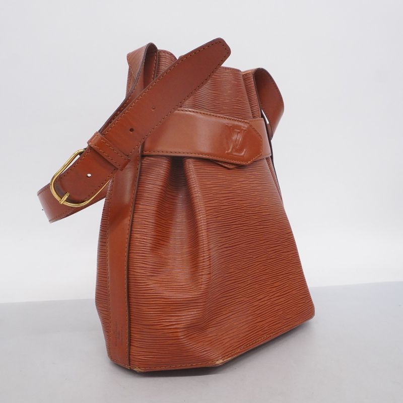 Louis Vuitton Shoulder Bag Epi Sac Depaul PM M80203 Kenyan Brown Ladies