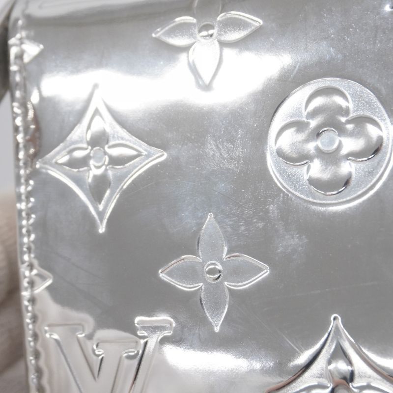 Louis Vuitton Long Wallet Monogram Miroir Zippy Wallet M83543 Silver Ladies
