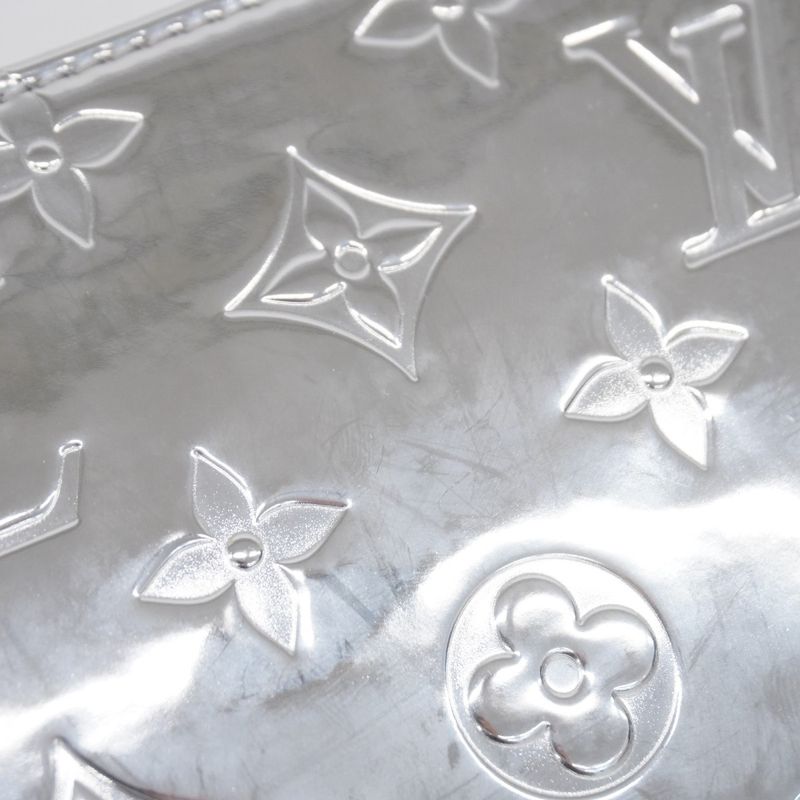 Louis Vuitton Long Wallet Monogram Miroir Zippy Wallet M83543 Silver Ladies