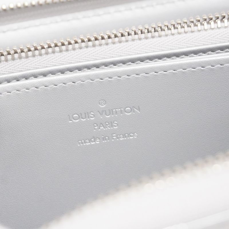 Louis Vuitton Long Wallet Monogram Miroir Zippy Wallet M83543 Silver Ladies