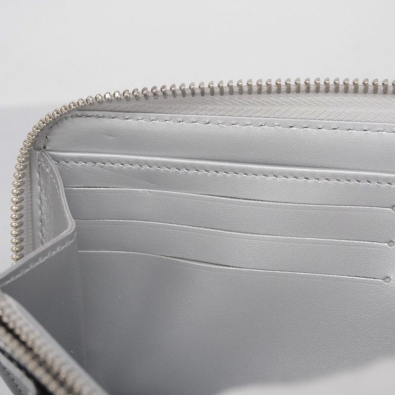 Louis Vuitton Long Wallet Monogram Miroir Zippy Wallet M83543 Silver Ladies