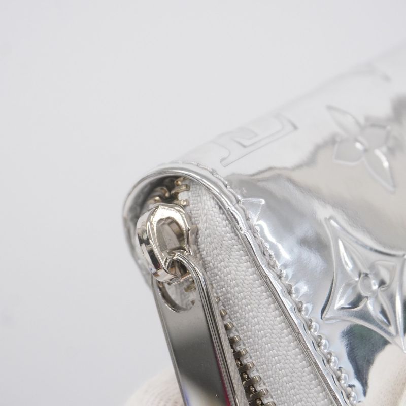 Louis Vuitton Long Wallet Monogram Miroir Zippy Wallet M83543 Silver Ladies