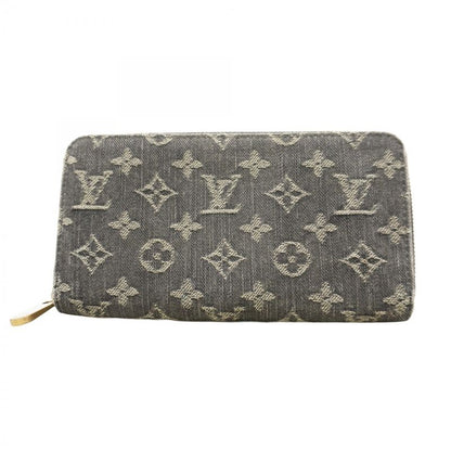 Louis Vuitton Monogram Denim Zippy Wallet M95614 Noir Black Women