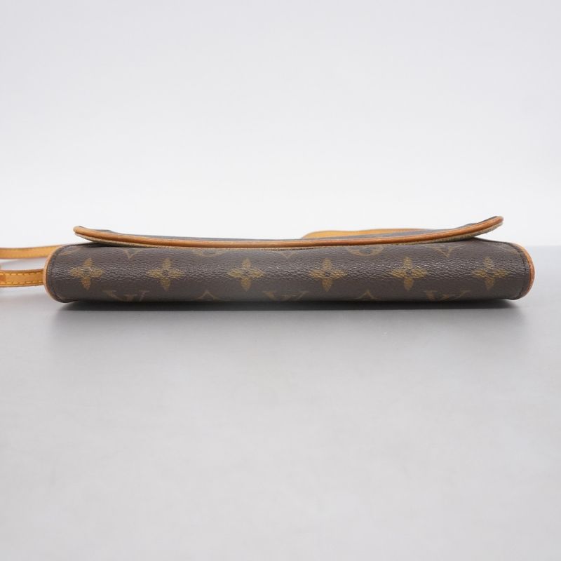 Louis Vuitton Shoulder Bag Monogram Pochette Twin GM M51852 Brown Ladies