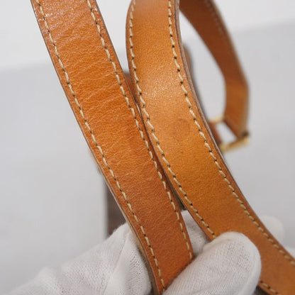 Celine Handbag Macadam PVC Brown Gold Hardware Women