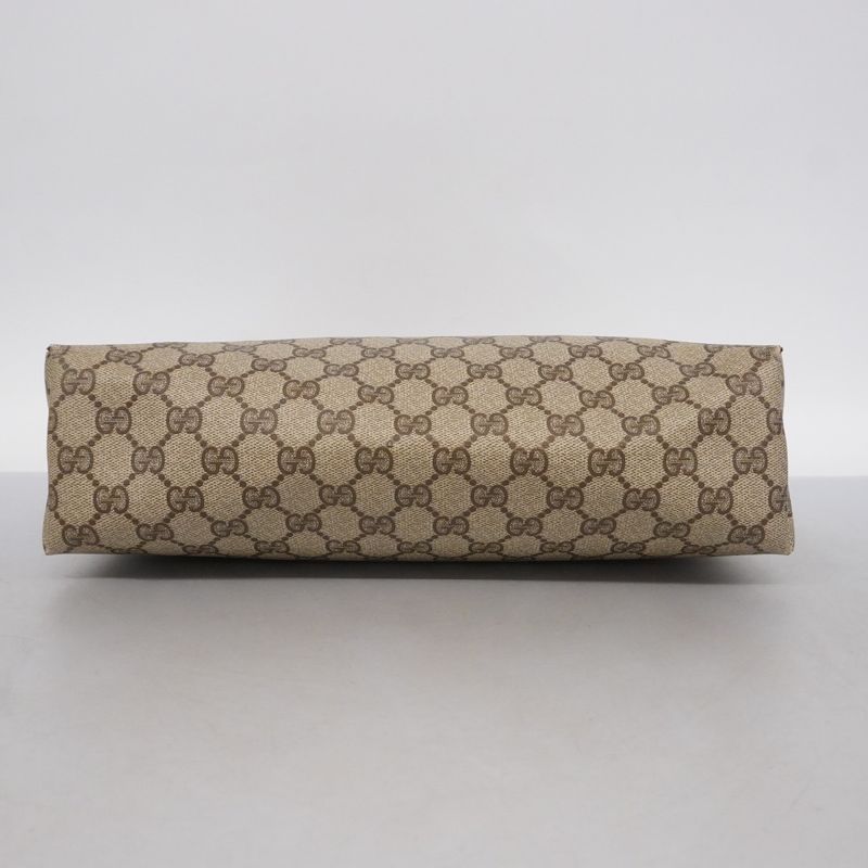 Gucci Tote Bag GG Supreme/sherry Line 39 02 003 PVC Brown Gold/silver Hardware