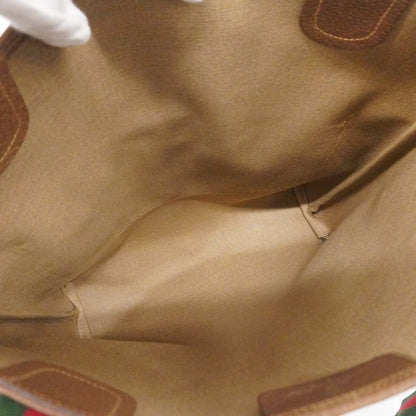 Gucci Tote Bag GG Supreme/sherry Line 39 02 003 PVC Brown Gold/silver Hardware