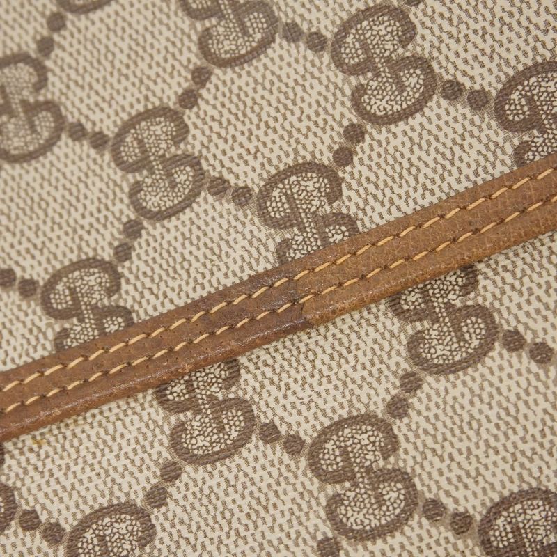 Gucci Tote Bag GG Supreme/sherry Line 39 02 003 PVC Brown Gold/silver Hardware