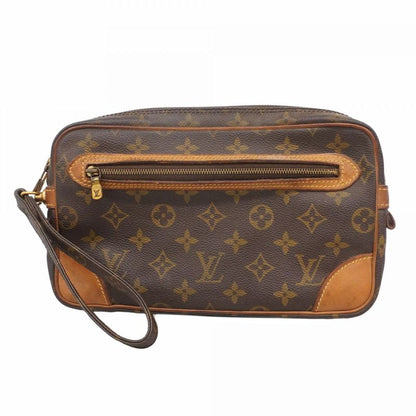 Louis Vuitton Clutch Bag Monogram Marly Dragonne GM M51825 Brown Men's