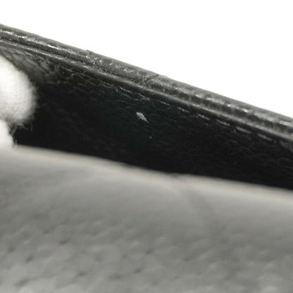 Chanel Shoulder Wallet Matelasse Caviar Skin Black Silver Hardware Women