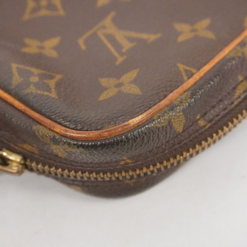 Louis Vuitton Clutch Bag Monogram Marly Dragonne GM M51825 Brown Men's