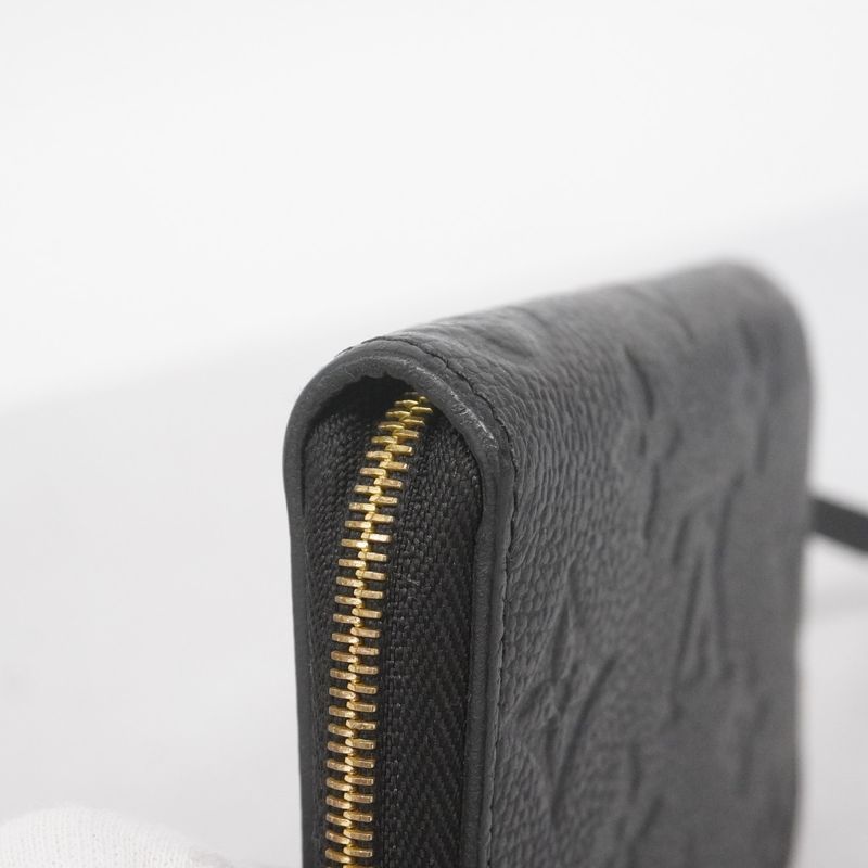 Louis Vuitton Coin Case Monogram Empreinte Zippy Coin Purse M60574 Noir Black