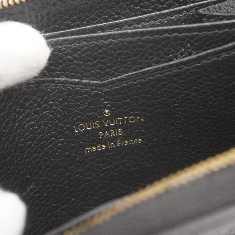Louis Vuitton Coin Case Monogram Empreinte Zippy Coin Purse M60574 Noir Black