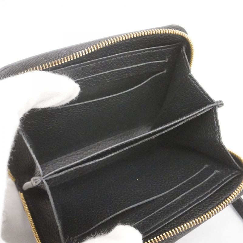 Louis Vuitton Coin Case Monogram Empreinte Zippy Coin Purse M60574 Noir Black