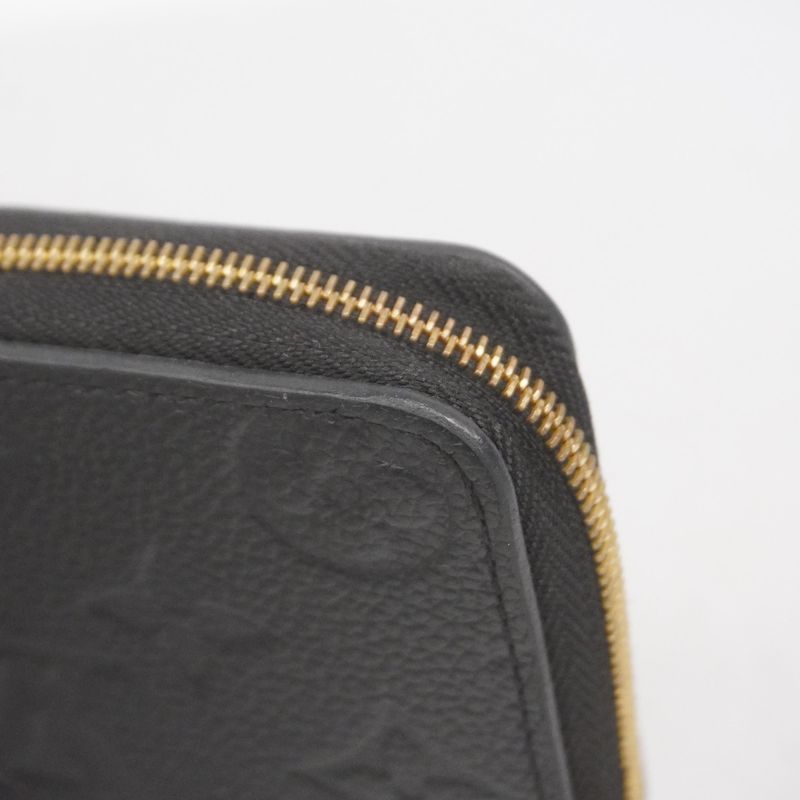 Louis Vuitton Coin Case Monogram Empreinte Zippy Coin Purse M60574 Noir Black