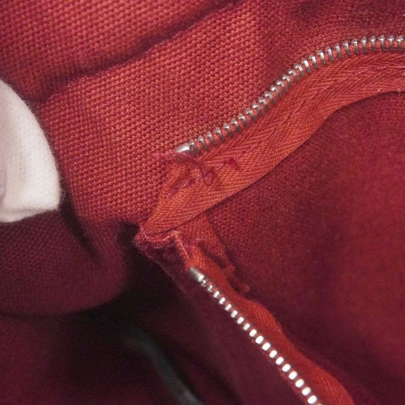Hermes Tote Bag Fourre Tout MM Canvas Red Silver Hardware Women