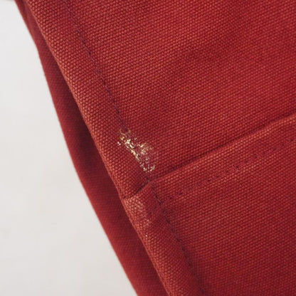 Hermes Tote Bag Fourre Tout MM Canvas Red Silver Hardware Women