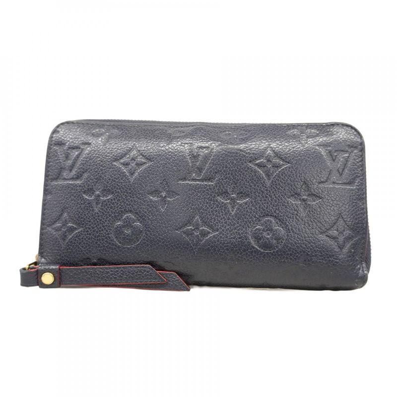 Louis Vuitton Long Wallet Monogram/empreinte Zippy Wallet M62121 Marine Rouge