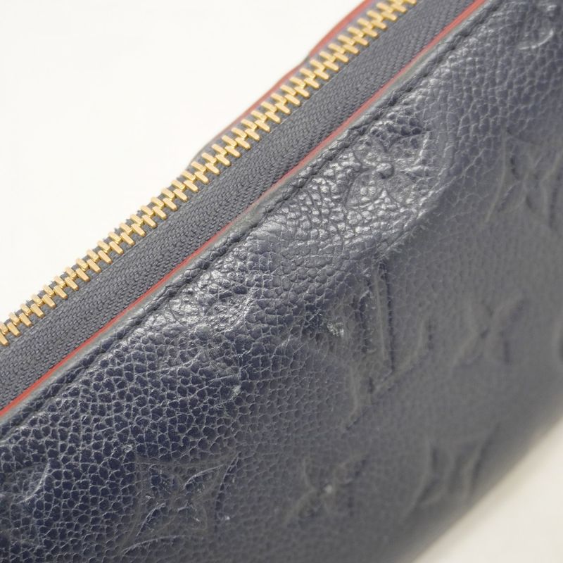 Louis Vuitton Long Wallet Monogram/empreinte Zippy Wallet M62121 Marine Rouge