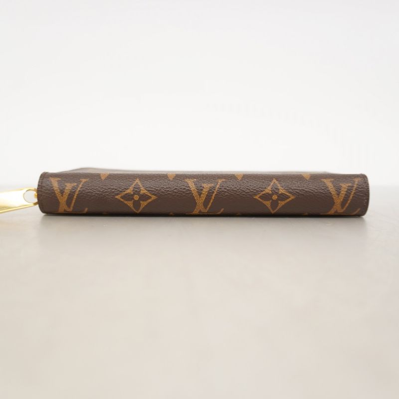 Louis Vuitton Long Wallet Monogram Zippy Wallet M41894 Brown Rose Ballerine