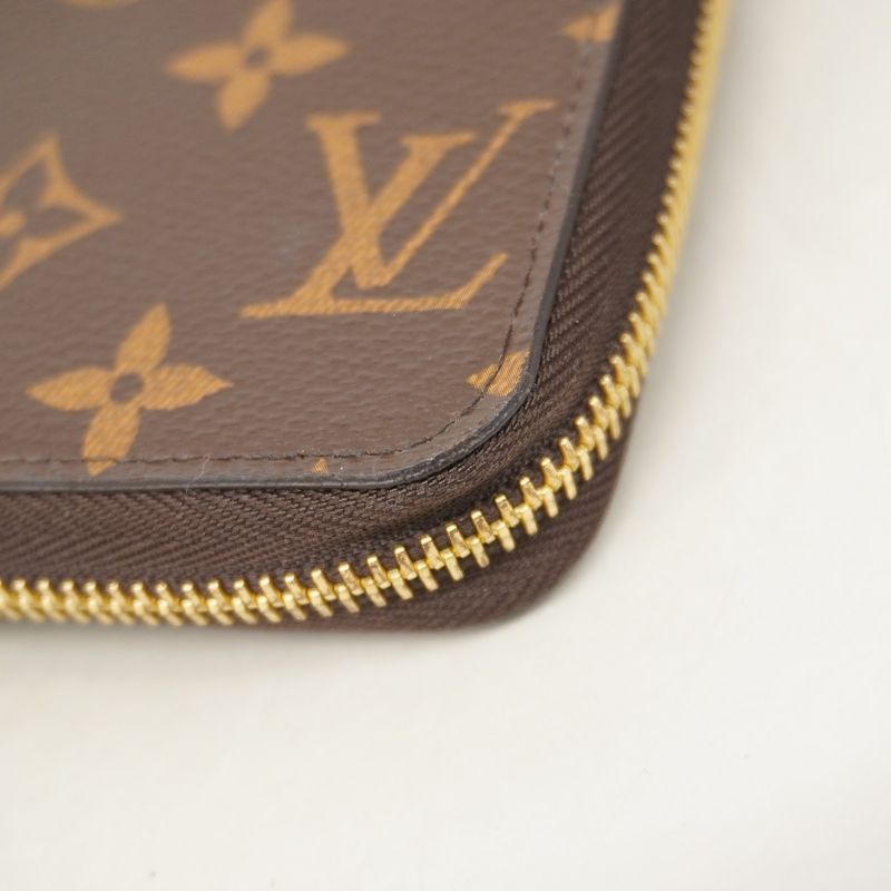 Louis Vuitton Long Wallet Monogram Zippy Wallet M41894 Brown Rose Ballerine