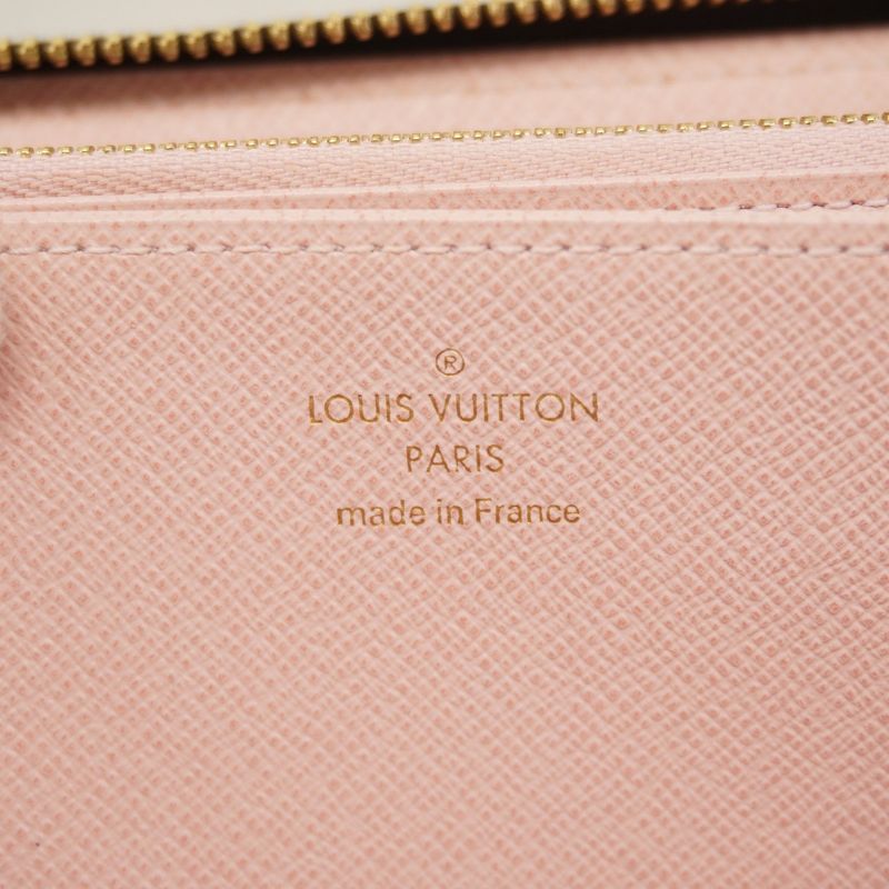 Louis Vuitton Long Wallet Monogram Zippy Wallet M41894 Brown Rose Ballerine