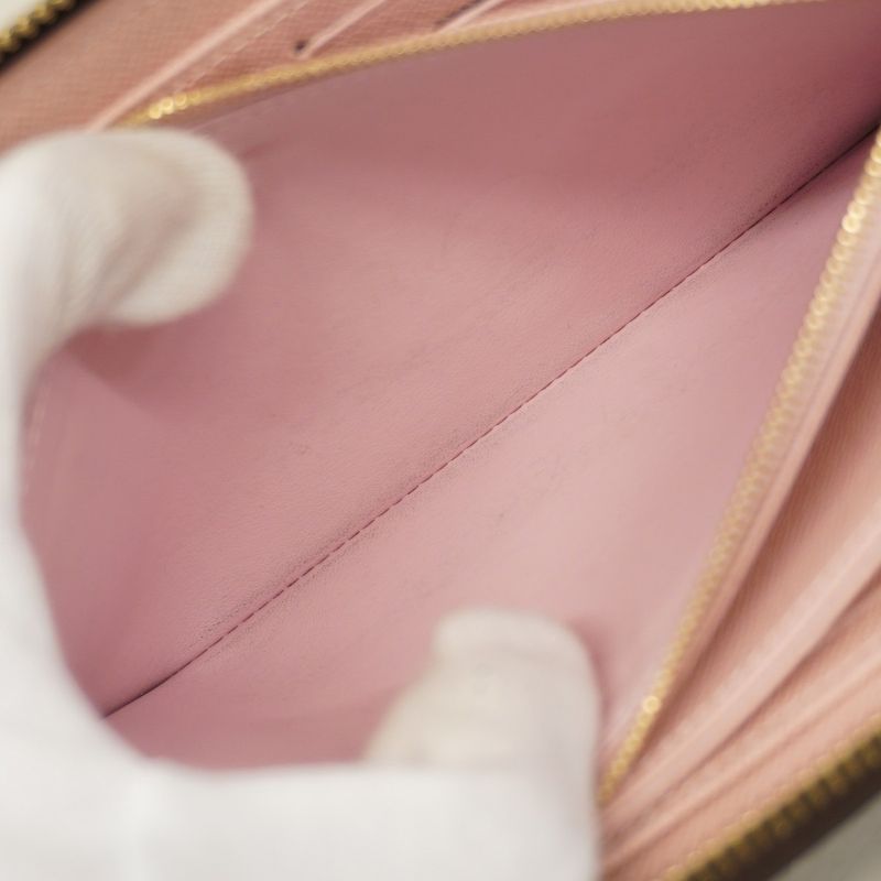 Louis Vuitton Long Wallet Monogram Zippy Wallet M41894 Brown Rose Ballerine