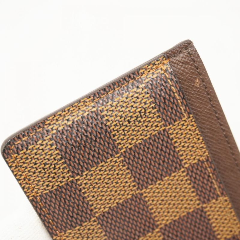 Louis Vuitton Card Case Damier Porte Carthusanple N61722 Ebène Men Women Unisex