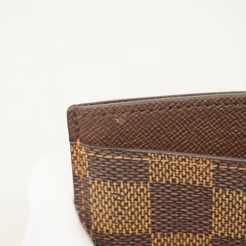 Louis Vuitton Card Case Damier Porte Carthusanple N61722 Ebène Men Women Unisex