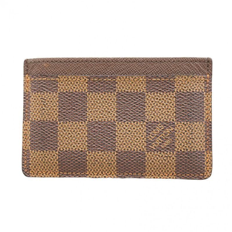 Louis Vuitton Card Case Damier Porte Carthusanple N61722 Ebène Men Women Unisex