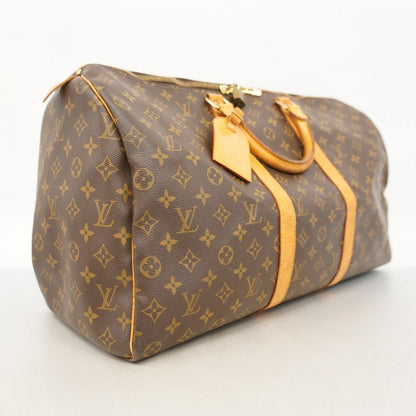 Louis Vuitton Boston Bag Monogram Keepall 50 M41426 Brown Men Women Unisex