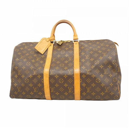 Louis Vuitton Boston Bag Monogram Keepall 50 M41426 Brown Men Women Unisex