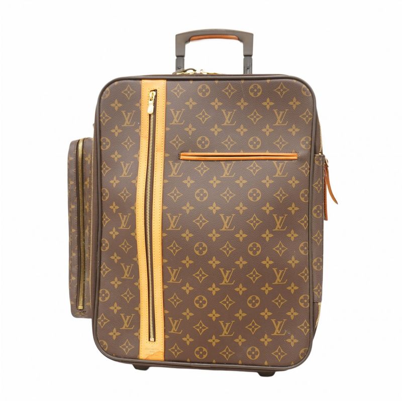 Louis Vuitton Carry Bag Monogram Trolley 50 Bosfort M23259 Brown Men Women